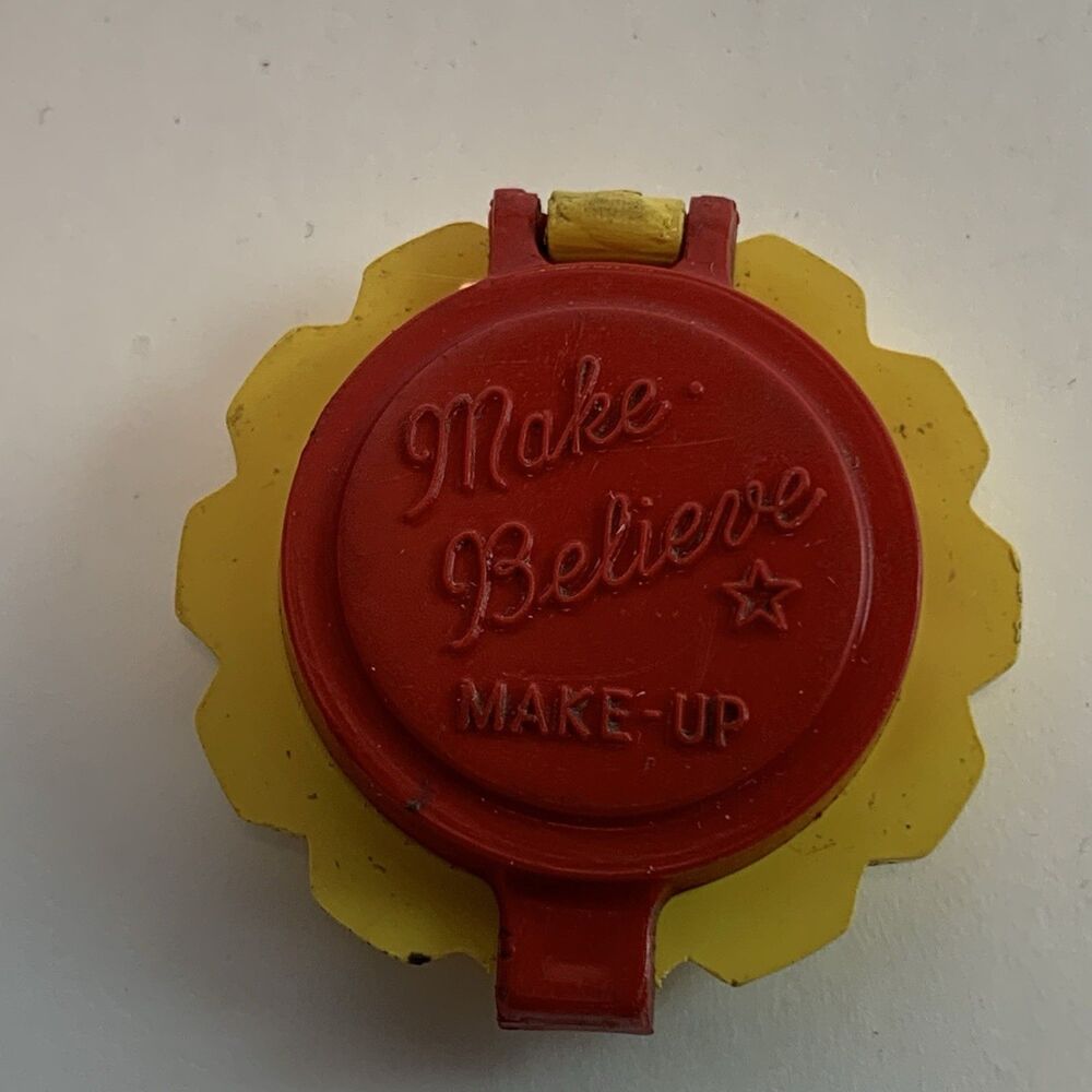 Early Mattel Futurland Make Believe Makeup Compact Toy 1940’s Pre Barbie Rare - Picture 5 of 8